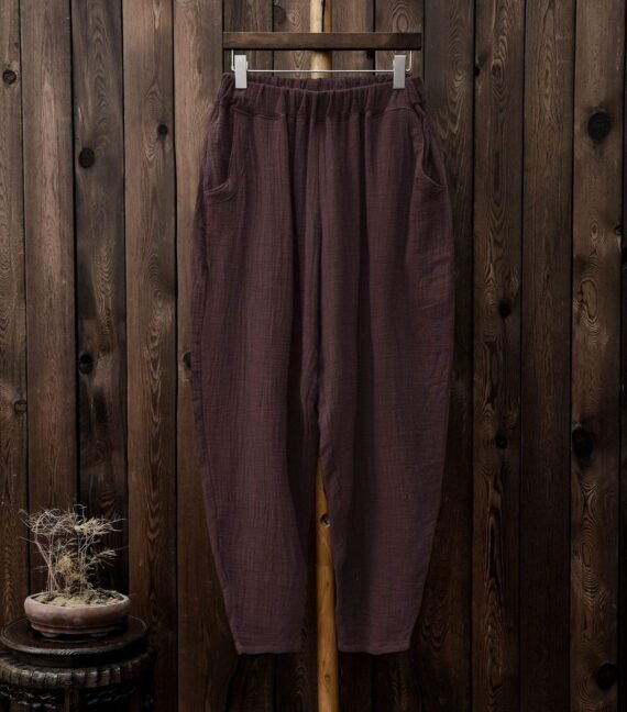 Vintage Pleated Linen Pants  | Zen - Image 10