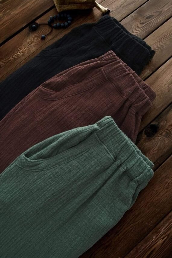 Vintage Pleated Linen Pants  | Zen - Image 5