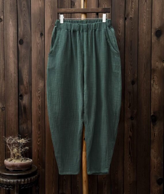 Vintage Pleated Linen Pants  | Zen - Image 9