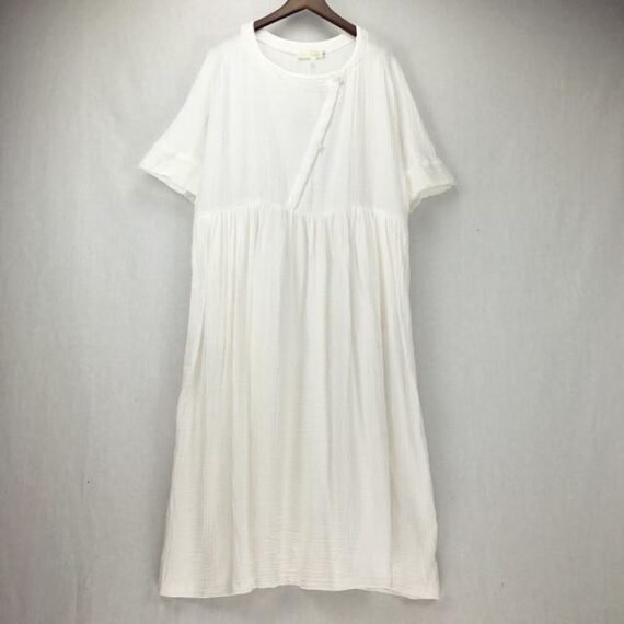 Zen Sunday Plus Size Cotton Linen Dress  | Zen - Image 12