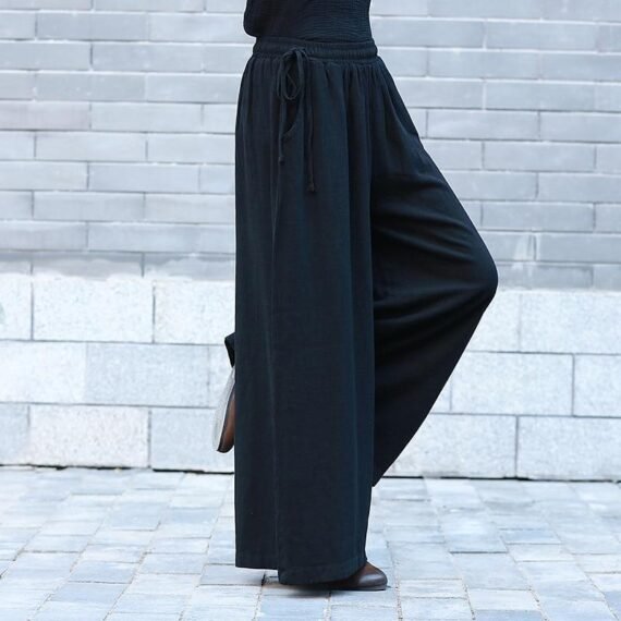 Wide Leg Linen Palazzo Pants  | Zen - Image 5