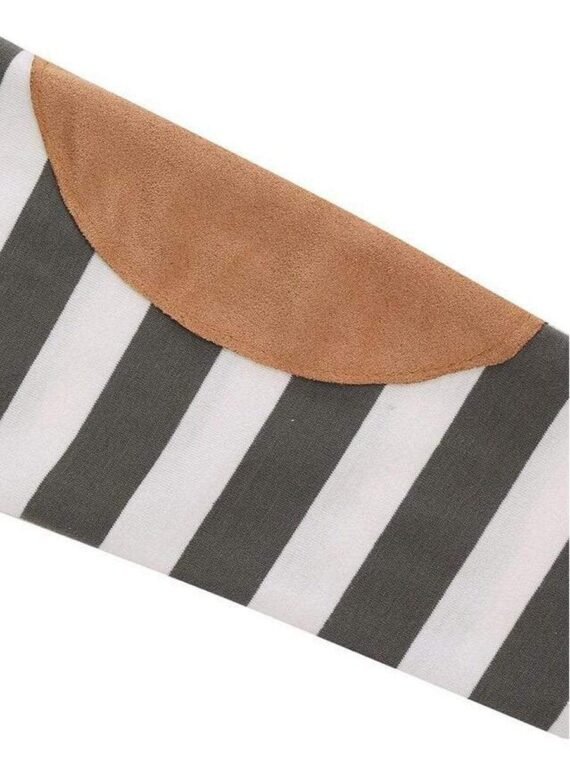 Elbow Patch Striped Cardigan - Image 4