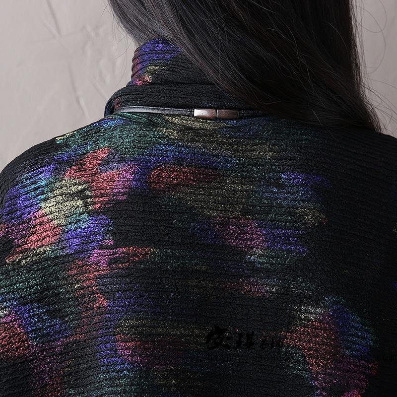 Electro Rainbow Turtleneck Sweatshirt - Image 3
