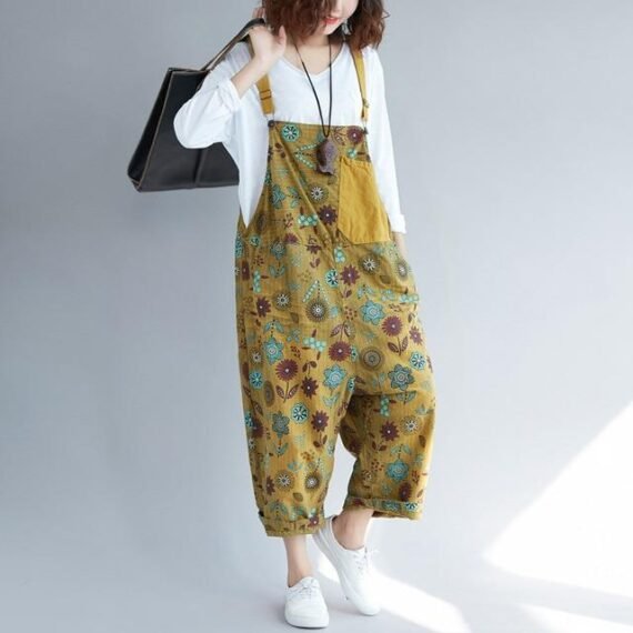 Hippie Dippie Floral Patchwork Overall - Image 8