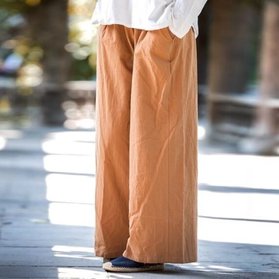 Wide Leg Flowy Linen Palazzo Pants  | Zen - Image 7