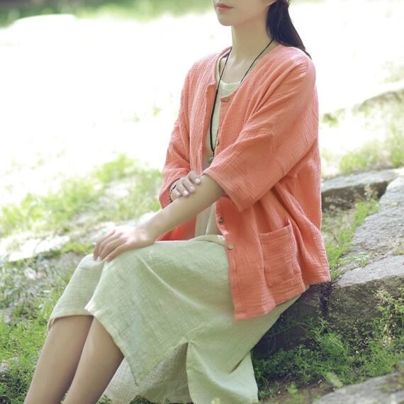 Zen Cotton Button Up Blouse | Zen - Image 6