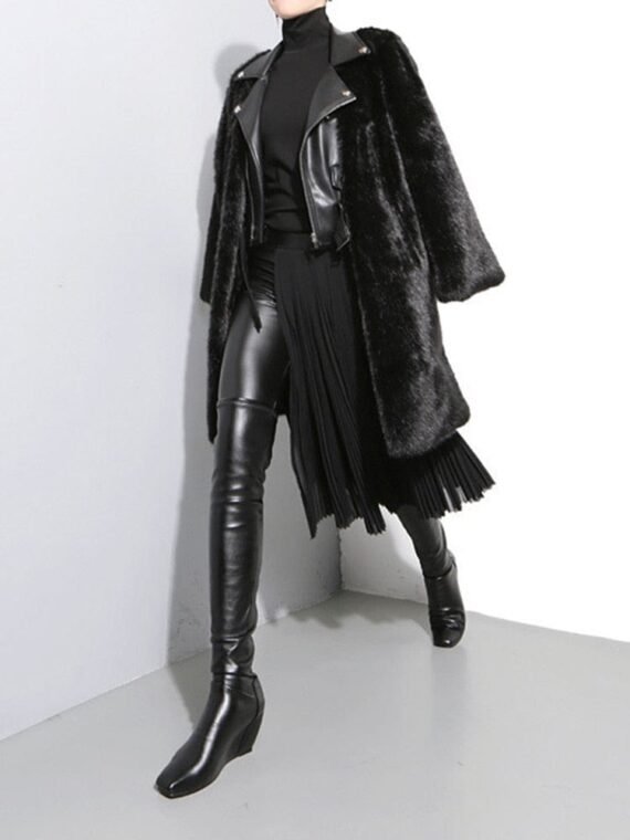Black Pleated Half Skirt Belt | Millennials - Image 2