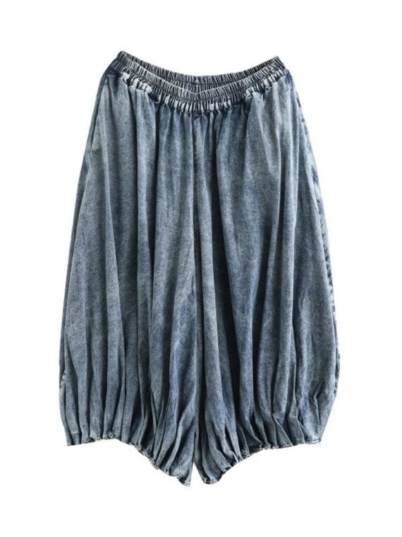 High Waist Vintage Denim Pants - Image 3