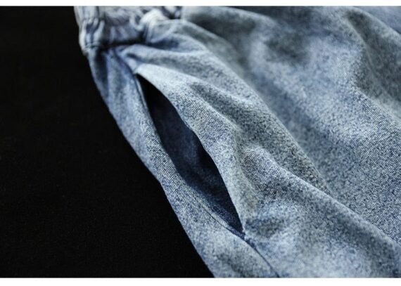 High Waist Vintage Denim Pants - Image 9