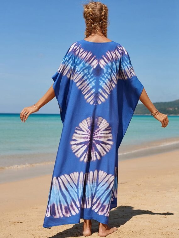 Hathai Tie Dye Kaftan Dress - Image 3