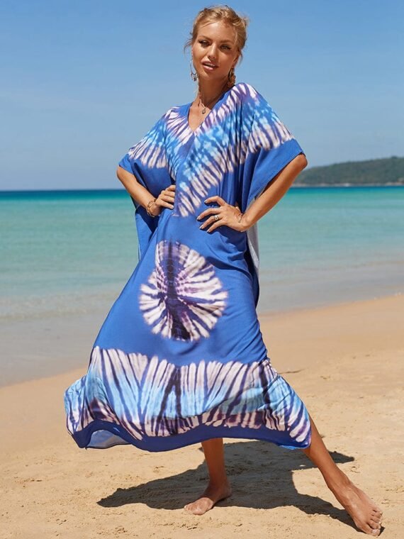 Hathai Tie Dye Kaftan Dress - Image 4