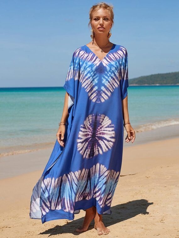 Hathai Tie Dye Kaftan Dress - Image 2