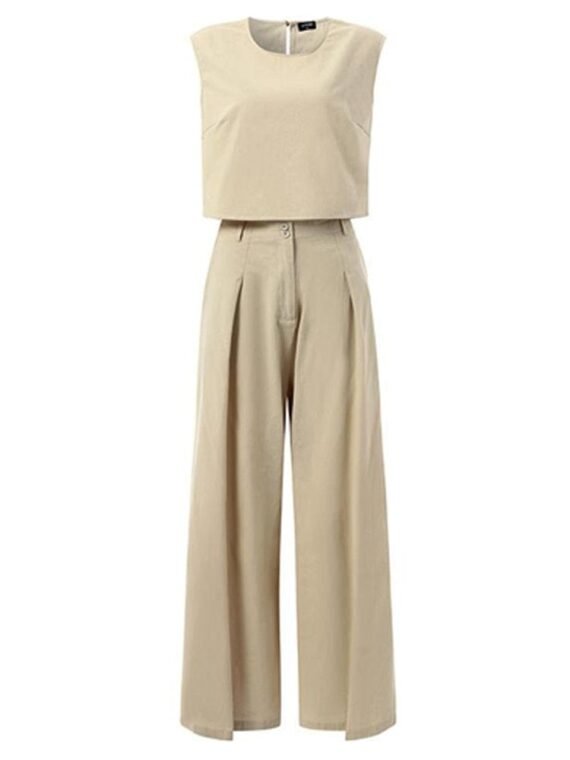 Genna Cotton Linen Two Piece Suit | OOTD - Image 6