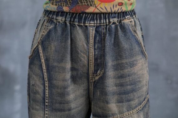 Rebels Geometric Embroidered Jeans - Image 7