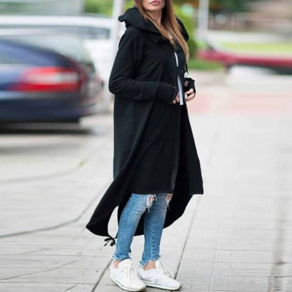 Kayla Long Oversized Hooded Sweater - Image 2