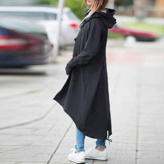 Kayla Long Oversized Hooded Sweater - Image 5