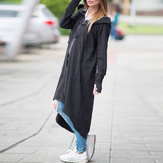 Kayla Long Oversized Hooded Sweater - Image 4