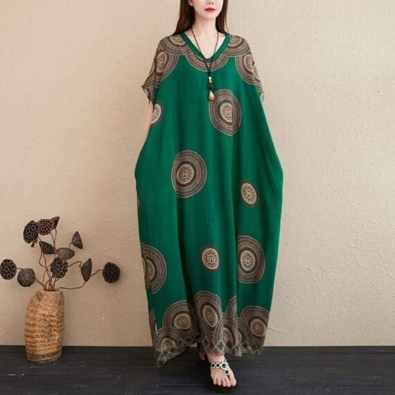 Mandala Kaftan Dress - Image 2