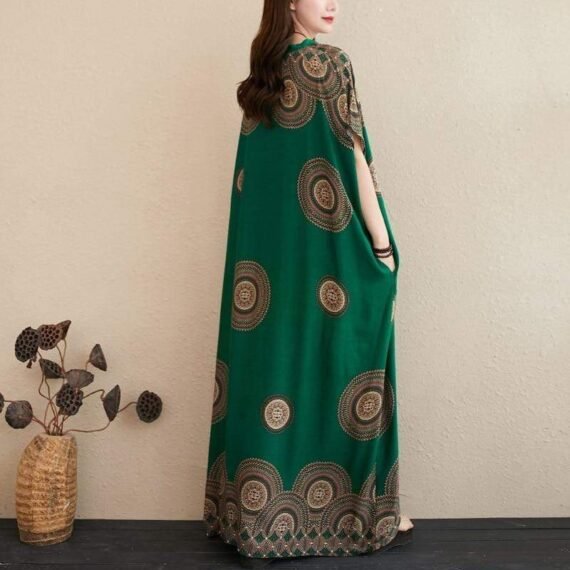 Mandala Kaftan Dress - Image 4