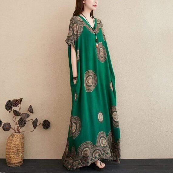 Mandala Kaftan Dress