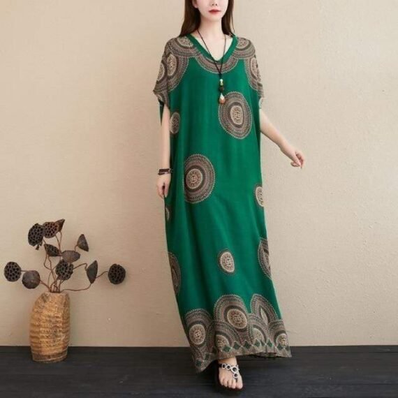 Mandala Kaftan Dress - Image 3