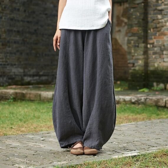 Sakura Wide Leg Linen Pants | Zen - Image 12