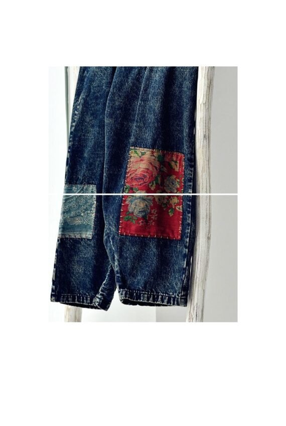 Jasmine Vintage Patchwork Jeans - Image 4