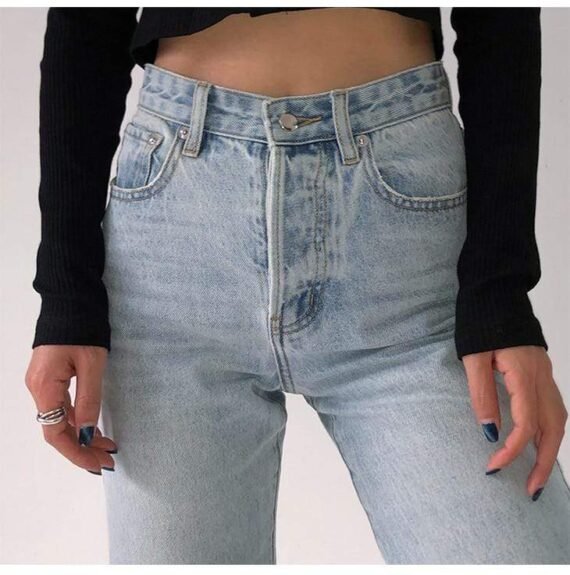 Natalia High Waist Light Blue Jeans - Image 4