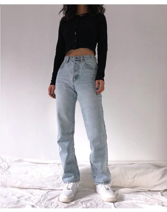 Natalia High Waist Light Blue Jeans - Image 2