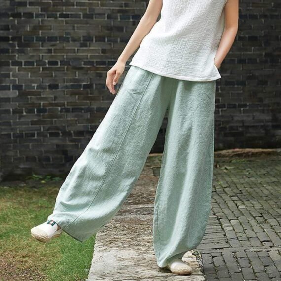 Sakura Wide Leg Linen Pants | Zen - Image 2