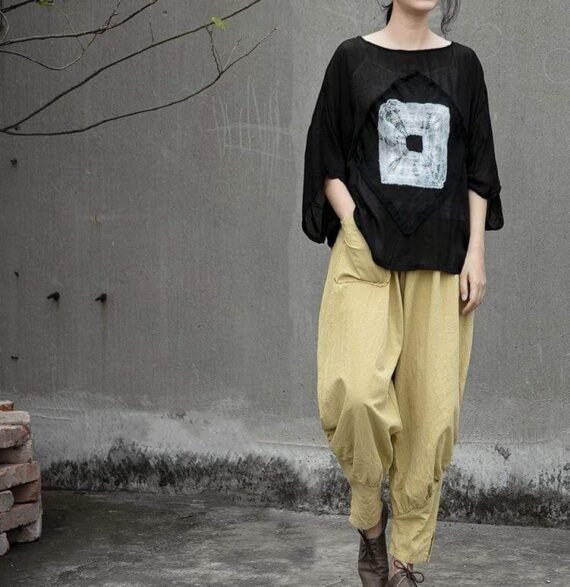 Simplicity Cotton & Linen Harem Pants | Lotus - Image 14