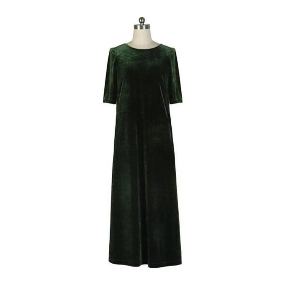 Plus Size Velvet Maxi Dress - Image 3