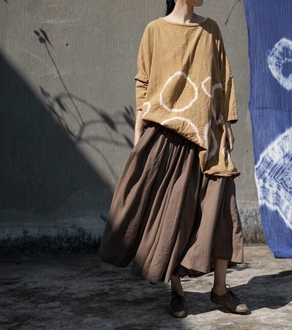 Donatella Long Vintage Maxi Skirt | Lotus - Image 10