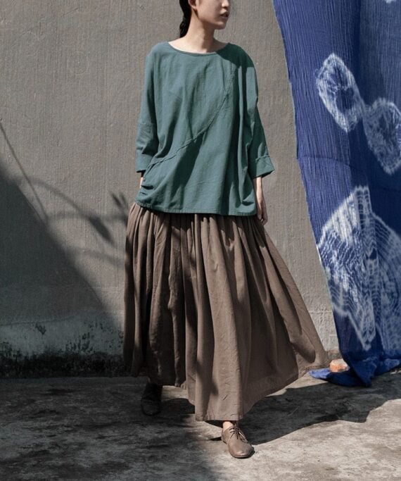 Donatella Long Vintage Maxi Skirt | Lotus - Image 9