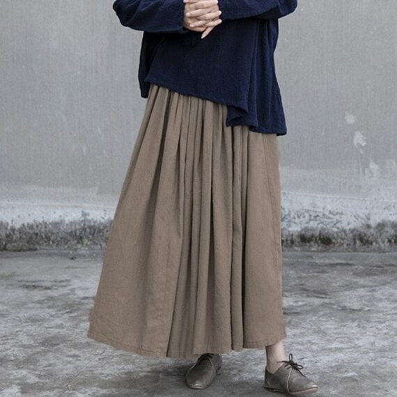 Donatella Long Vintage Maxi Skirt | Lotus - Image 6