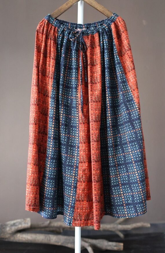 Tribal Plaid Skirt - Image 13