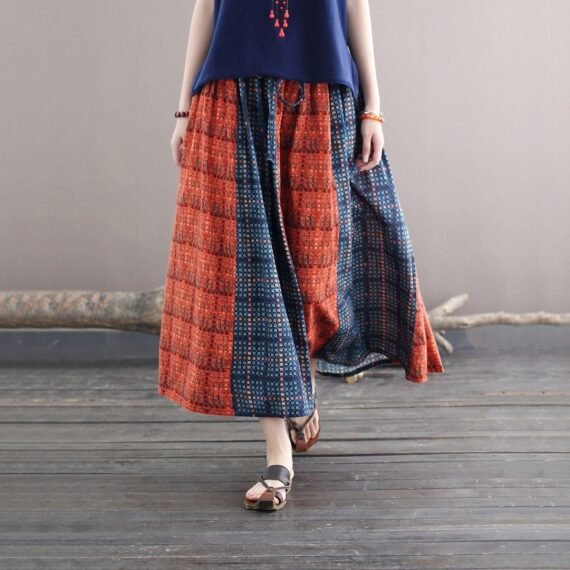 Tribal Plaid Skirt - Image 16