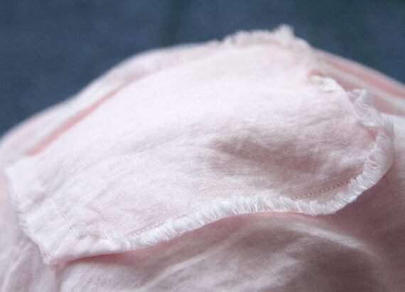 Soft Pink Linen Midi Skirt - Image 8