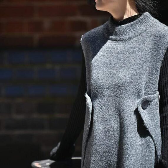 Joanna Loose Turtleneck Vest - Image 7