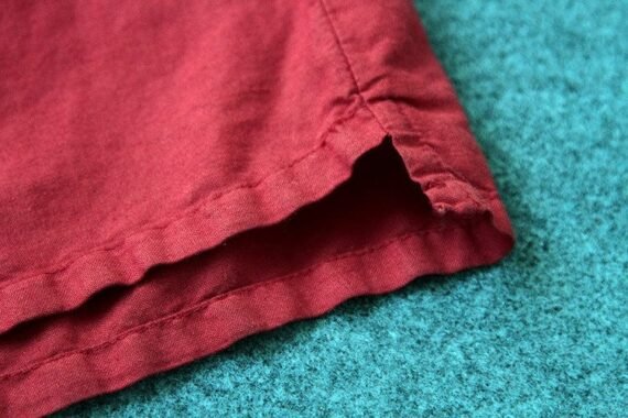 Vibrant Red Cotton Linen Palazzo Pants | Lotus - Image 3