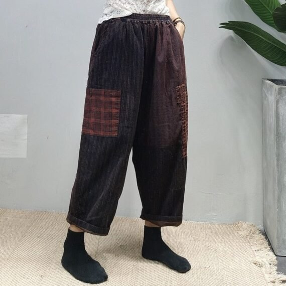 Rima Elastic Waist Vintage Trousers - Image 2