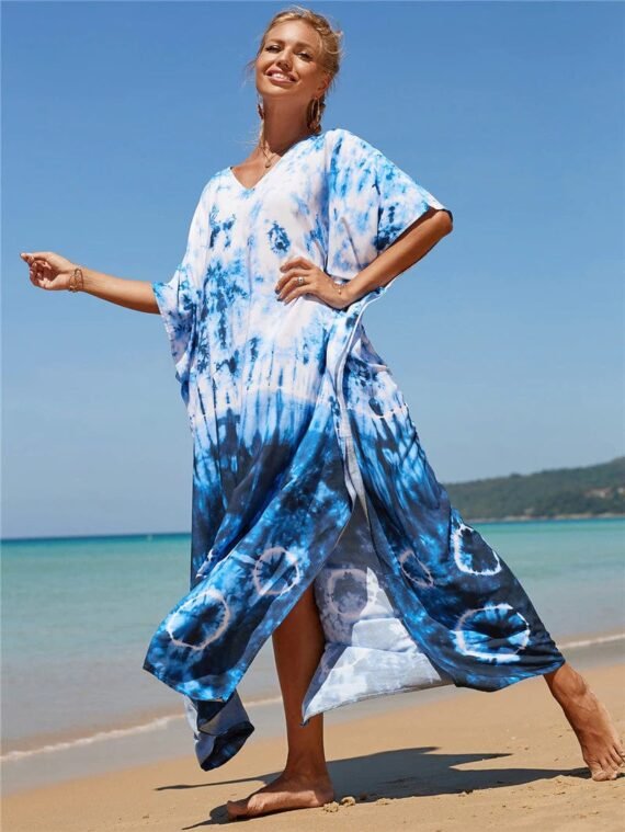 Seaside Tie Dye Beach Dress - Image 4