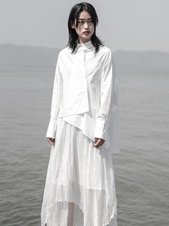 Oversized Irregular Loose Shirt - Image 3